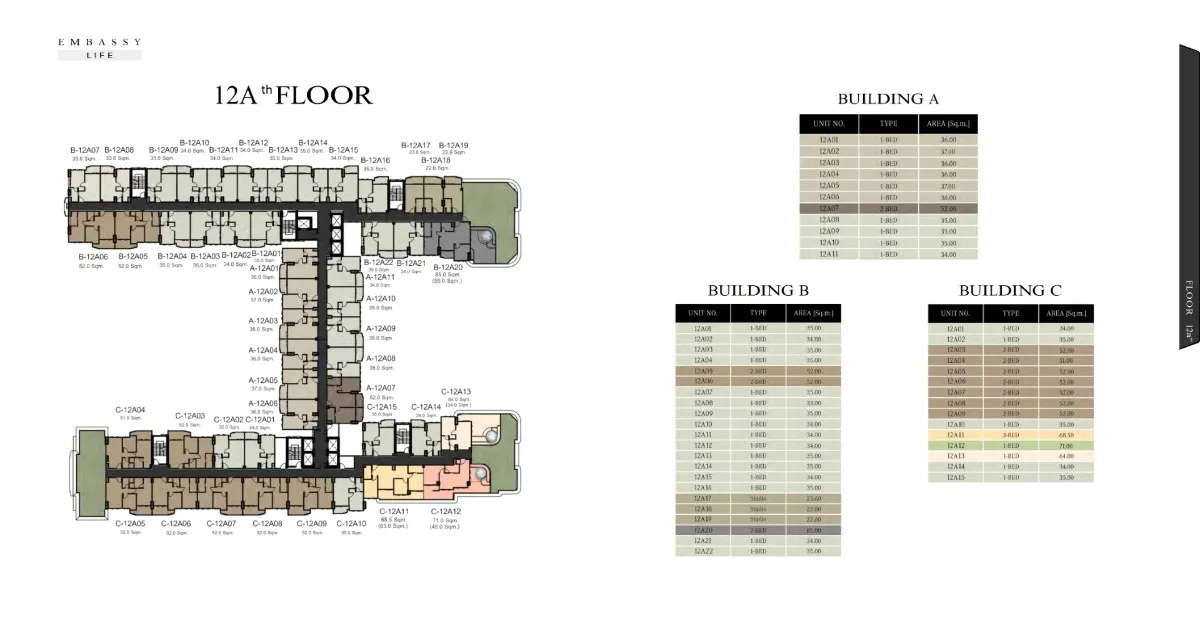 Embassy Life Floor Plan 12A