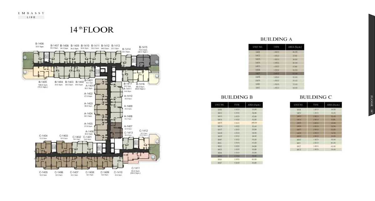 Embassy Life Floor Plan 14