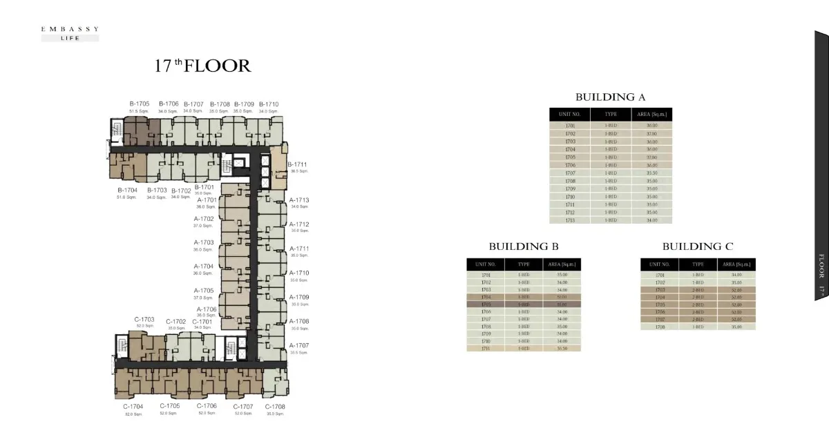 Embassy Life Floor Plan 17