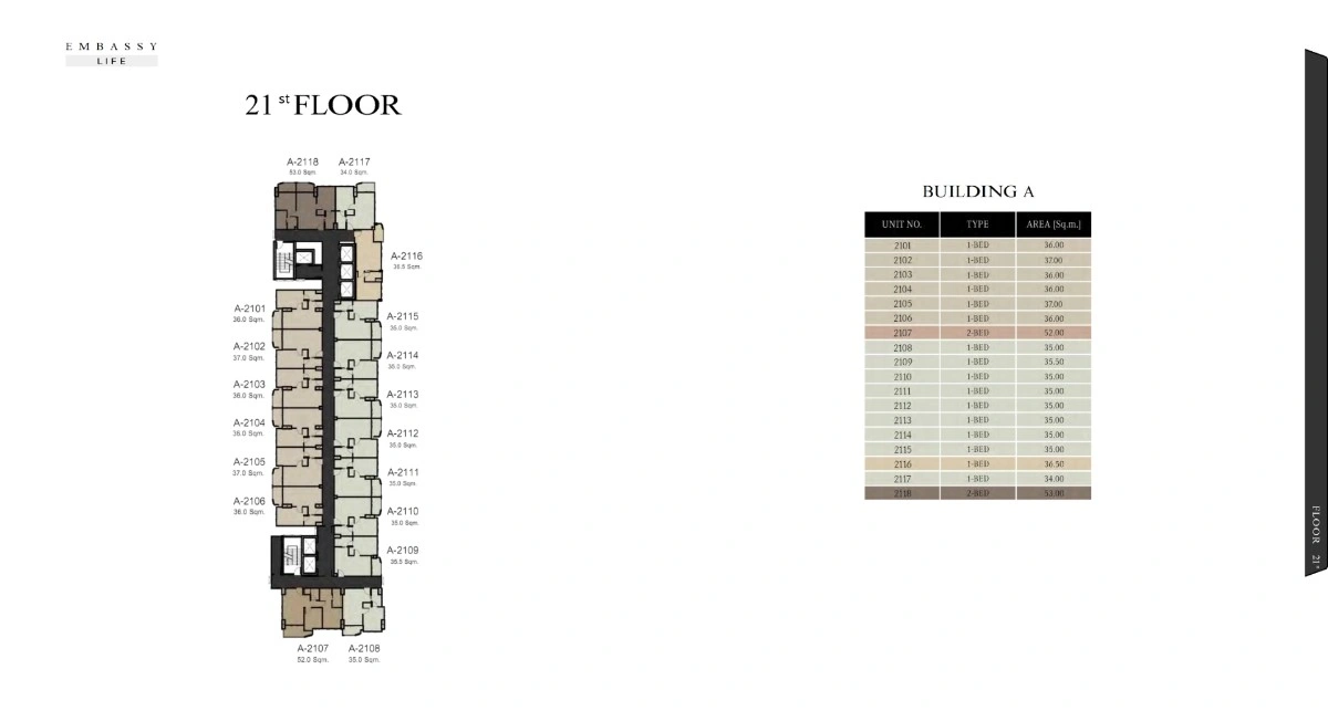 Embassy Life Floor Plan 21