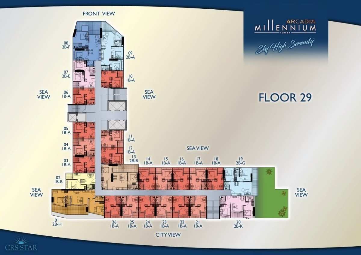 Arcadia Millennium Tower Penthouse Plan