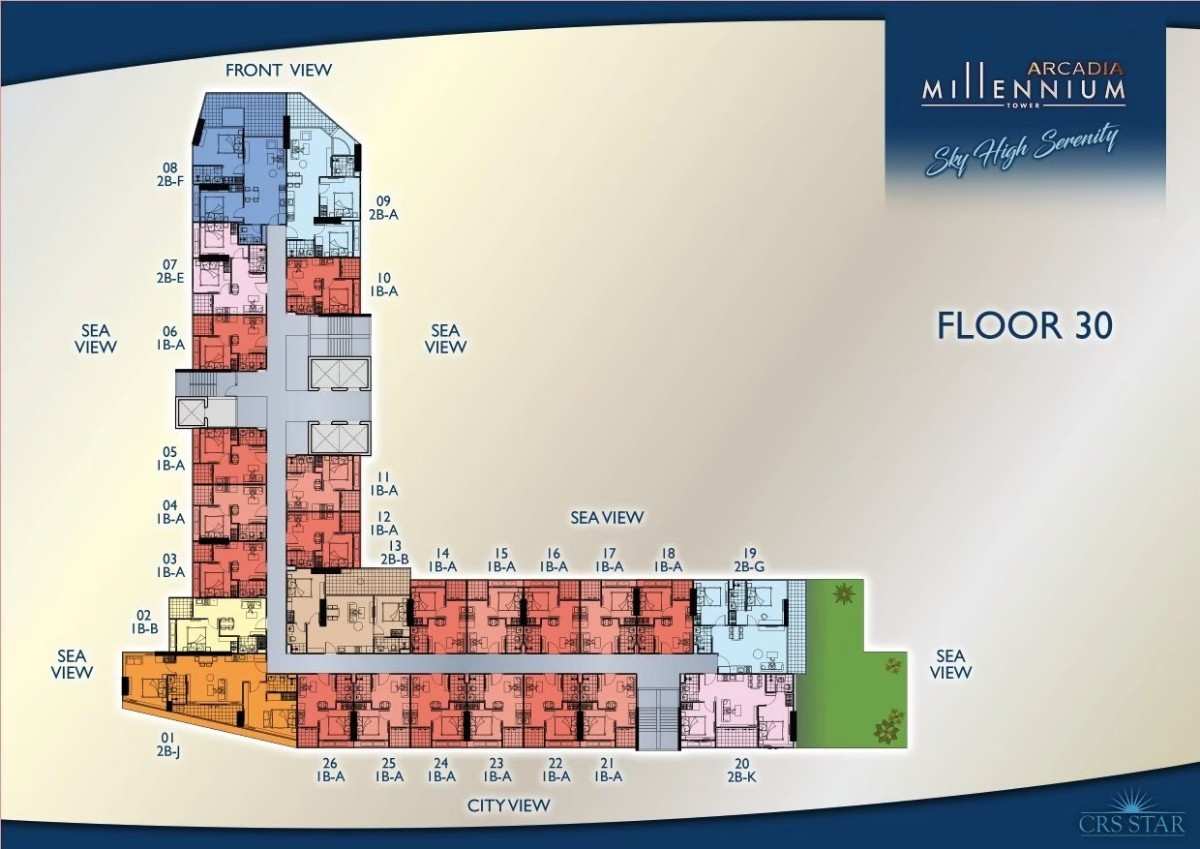 Arcadia Millennium Tower Penthouse Plan