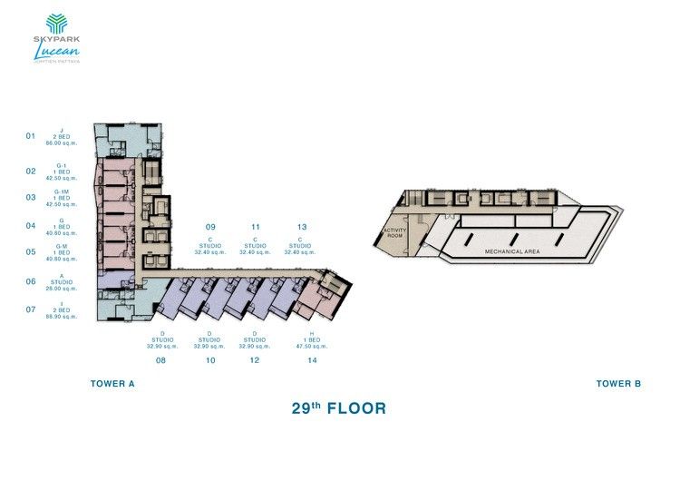 Skypark Lucean 29th Floor Plan